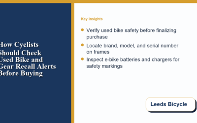 How Cyclists Should Check Used Bike and Gear Recall Alerts Before Buying